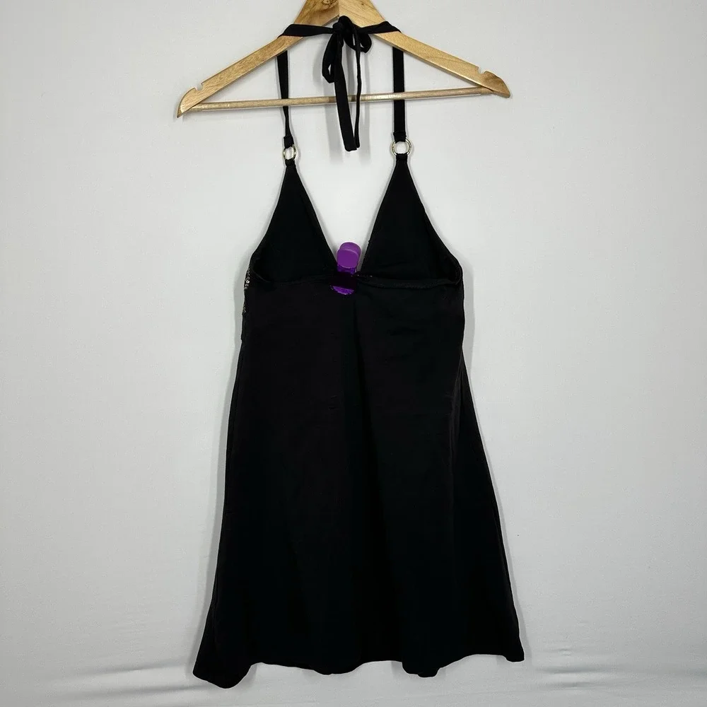 Victorias Secret Bra Tops Halter Black Sequin Small Cami Sports Tank